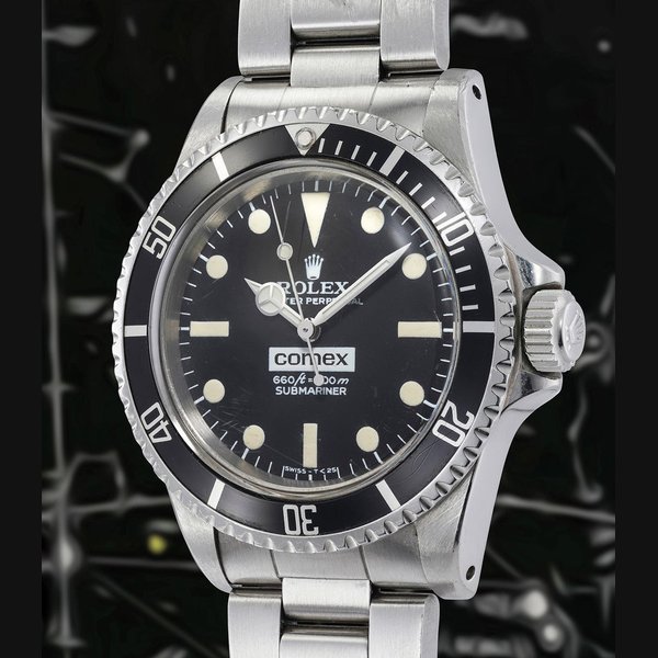 Rolex Rolex Ref. 5514, inside case stamped 5513 Submariner "COMEX"