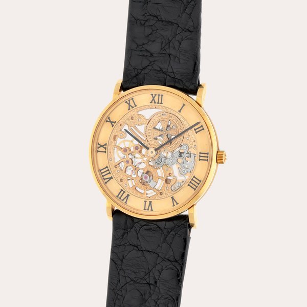 Vacheron Constantin A yellow gold skeletonised wristwatch | Circa 1990