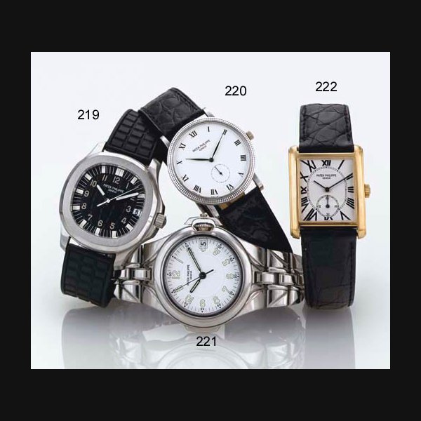 Patek Philippe. An 18k Gold Rectangular Wristwatch SIGNED PATEK PHILIPPE, GENEVE, "GONDOLO", MOVEMENT NO. 1868440, CASE NO. 4065563, REF. 5014, MANUFACTURED IN 1999