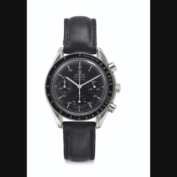 Omega Omega. A Fine and Very Rare Stainless Steel Hybrid "Autoquartz" Wristwatch Signed Omega, Speedmaster, Prototype Model, Ref. ST 175.0032, No. 333, Manufactured in 1985