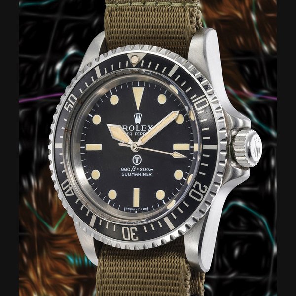 Rolex Rolex Ref. 5513 inside caseback further stamped 1.72 and with repeated serial number 3'826'398 Submariner "MilSub" · 5513