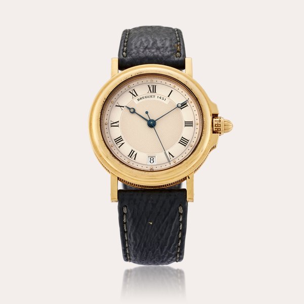 Breguet Reference 3400BA/12/196 Marine | A yellow gold automatic wristwatch with date, Circa 1994
