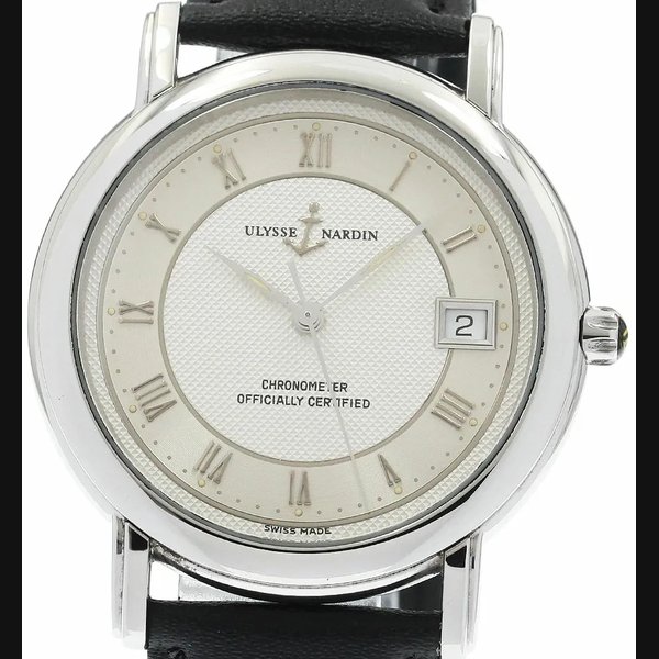 Ulysse Nardin San Marco Date Automatic Men's Watch Good Condition From Japan Ref. 133-77
