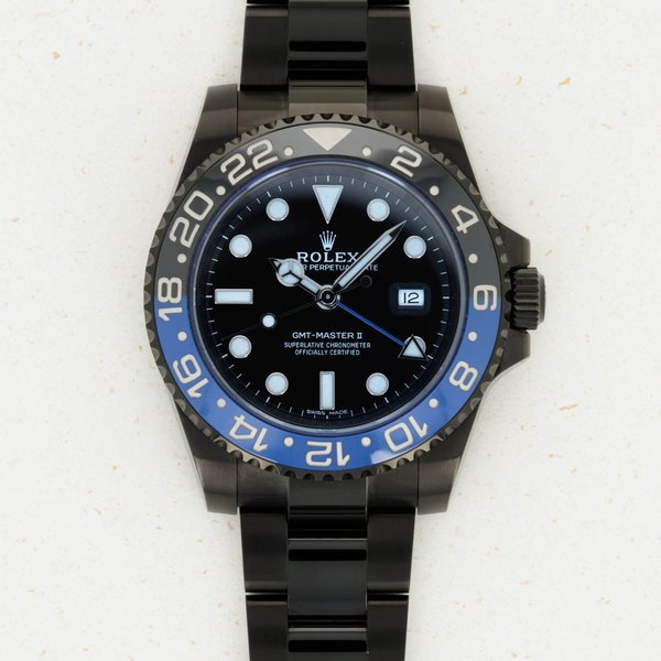 Rolex Titan Black Customized Rolex GMT Master II 116710BLNR · 116710BLNR