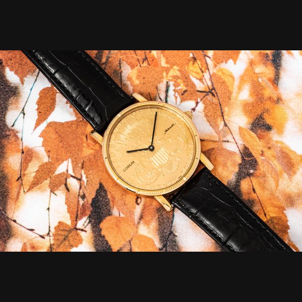 Corum United States 1904 Yellow Gold Coin Watch