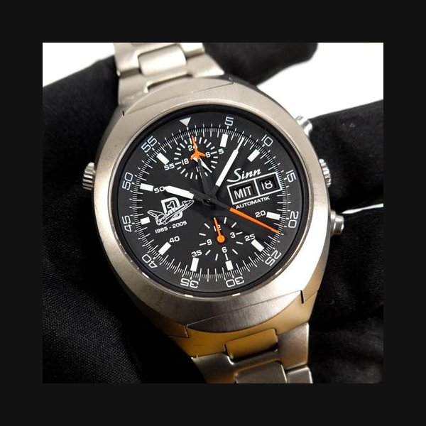 Sinn 14243 mm 142 ti AR D1 TITAN LIMITED Chronograph Automatik Lemania 5100 FULL SET 443/500