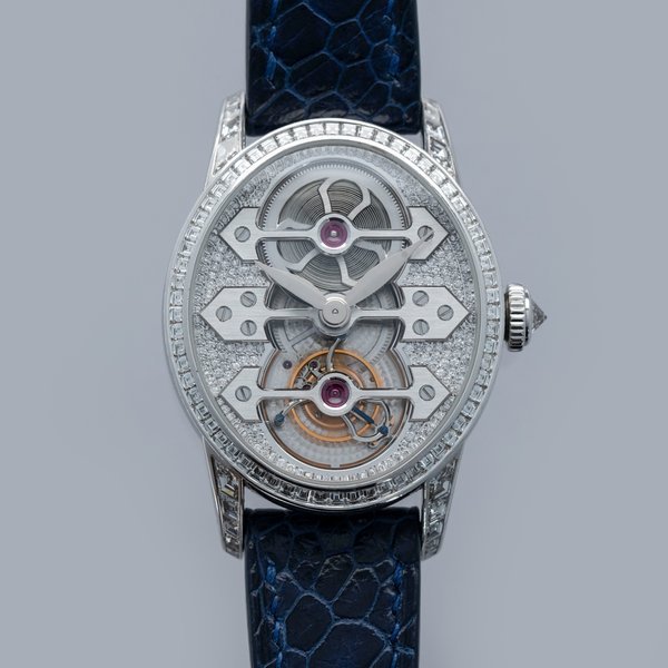 Girard Perregaux Girard-Perregaux Cat's Eye Tourbillon 99495 Baguette Diamond Case 18k WG