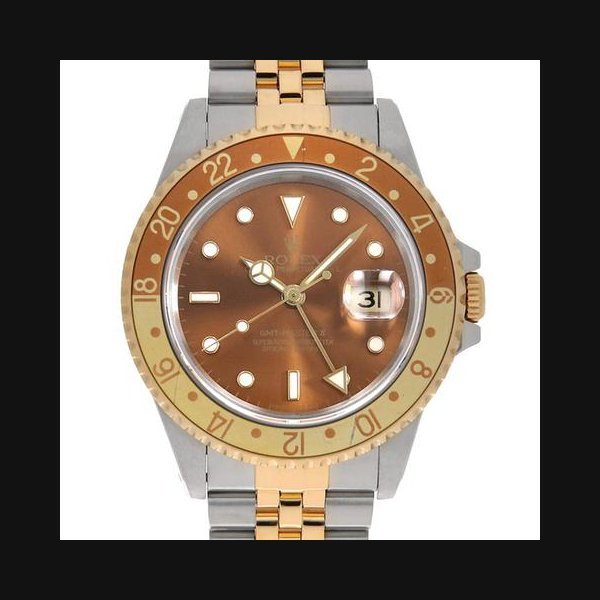 Rolex Rolex GMT-Master II16713 Brown All tritium single buckle 5 row jubilee bracelet XNumber USED mens
