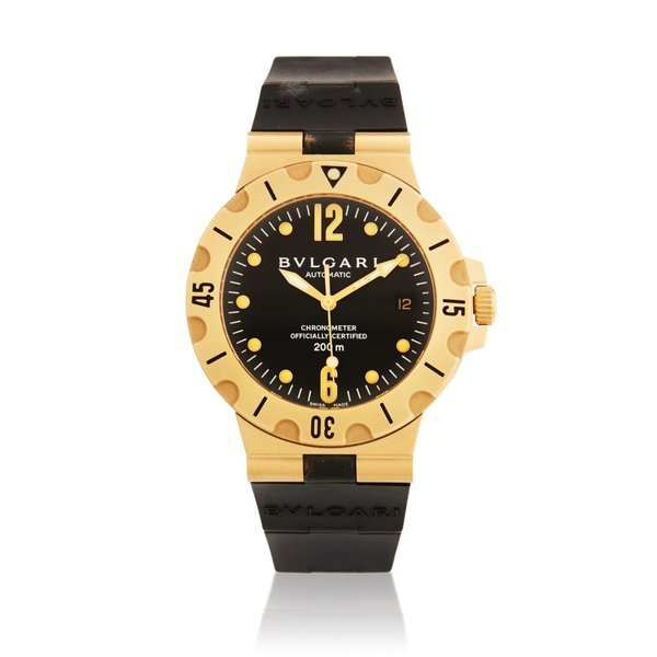 Bulgari Reference SD 38 G Scuba | A yellow gold automatic wristwatch with date, Circa 2005 · ERENCE