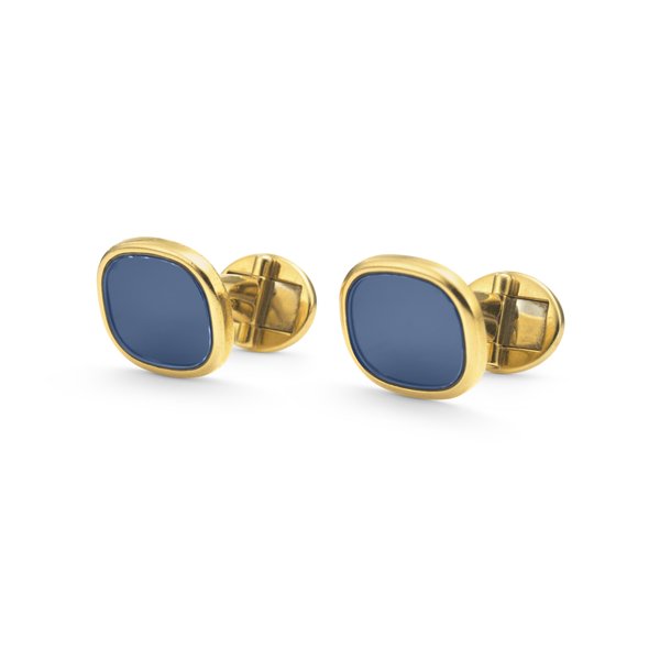 PATEK PHILIPPE, RARE AND ELEGANT PAIR OF 18K GOLD 'GOLDEN ELLIPSE' CUFFLINKS, REF. 9102