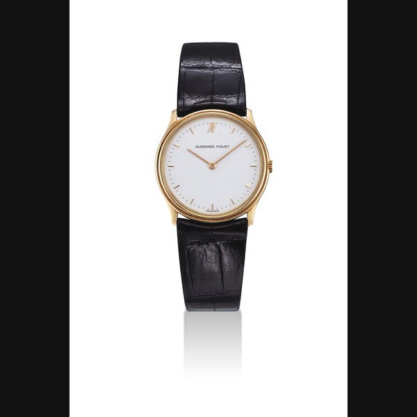 Audemars Piguet AUDEMARS PIGUET. AN 18K GOLD WRISTWATCH SIGNED AUDEMARS PIGUET, MOVEMENT NO. 271'394, CASE NO. C 12694, CIRCA 1990