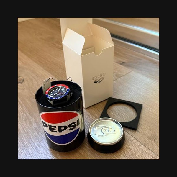 Seiko 5 SportsPepsi Pepsi Seiko GMT SSK047 Limited Edition (Full Set) Ref. SSK047K1