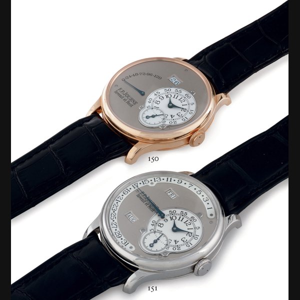 F.P. JOURNE. AN 18K PINK GOLD AUTOMATIC WRISTWATCH WITH ECCENTRIC DIAL, DATE AND POWER RESERVE SIGNED F.P. JOURNE, OCTA-AUTO, NO. 172-02A, CIRCA 2003