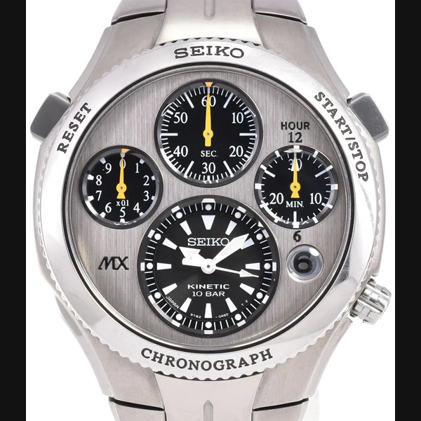 SEIKO Kinetic Chrono 9T82-0A80/SATX003 Auto quartz Men's Watch B#146659