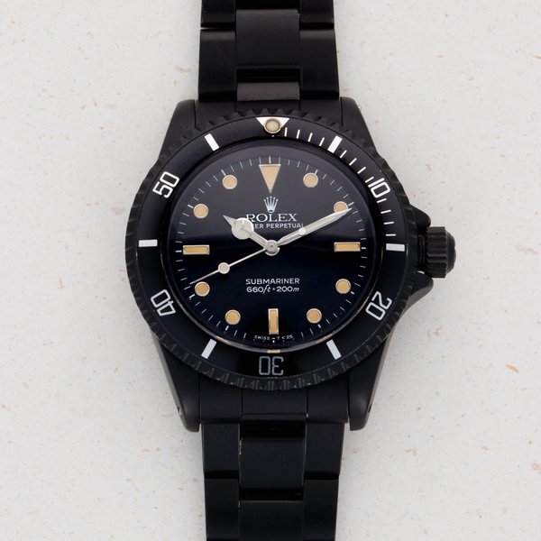 Rolex Black Limited Edition Customized PVD Rolex Submariner 5513 · 5513