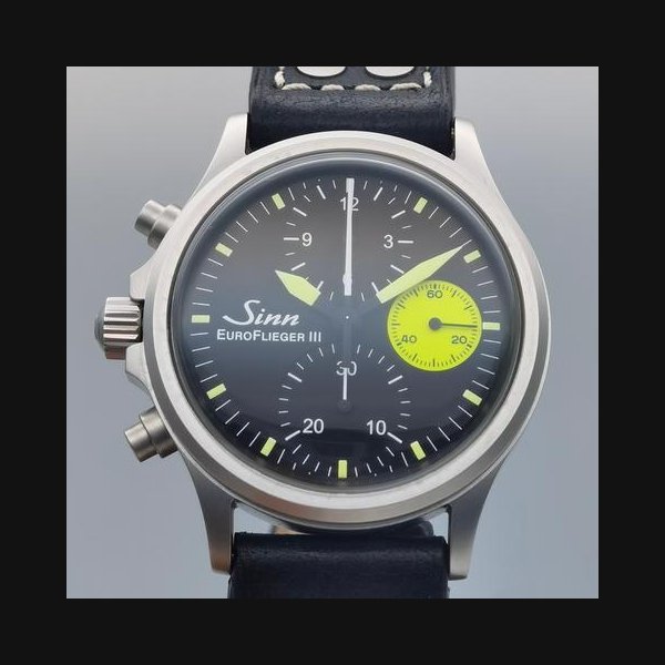 Sinn Sinn 356356.EURO FLIEGER.Ⅲ chronograph Automatic Limited Edition box & warranty card