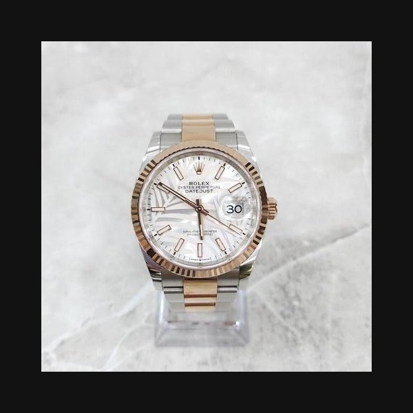 RolexDatejust Palm Motif Combination Watch 36MM 126231 [U]