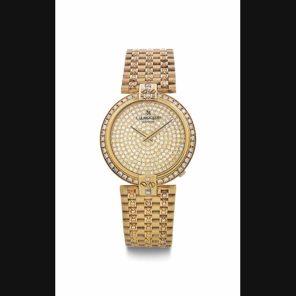 Andre Le Marquand Andre Le Marquand. An 18k Gold and Diamond-Set Bracelet Watch SIGNED ANDRE LE MARQUAND, GENEVE, CIRCA 1990, Price & Market Data
