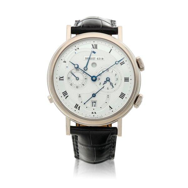 Breguet Reference 5707 Le Reveil Du Tsar, A white gold dual time wristwatch with alarm and date, Circa 2004 · 5707