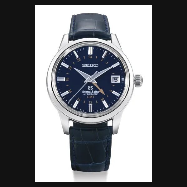 Seiko A LIMITED EDITION STAINLESS STEEL AUTOMATIC DUAL TIME ZONE WRISTWATCH WITH DATE
NO 0103/1000 GRAND SEIKO GMT CIRCA 2012