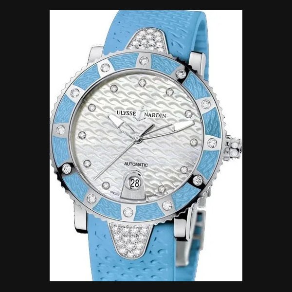 Ulysse Nardin Diver Starry Night Stainless steel & Diamonds Lady's Watch, Preowned-8103-101E-3C
