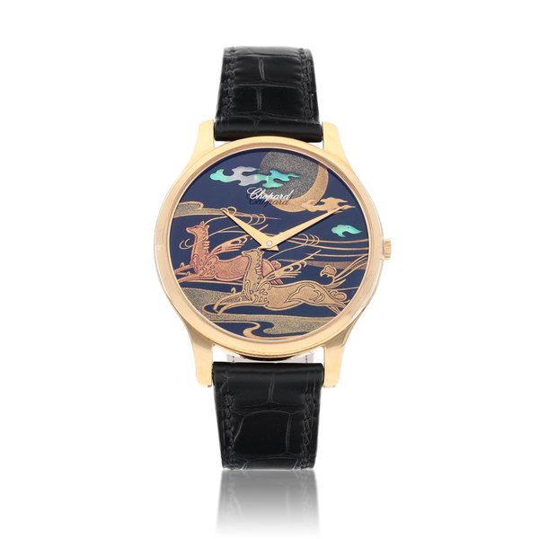Chopard Chopard | XP Urushi, Reference 1902 | A pink gold wristwatch with Japanese lacquer dial, Circa 2012 | 蕭邦 | XP Urushi 型號1902   粉紅金腕錶，備日式漆器錶盤，約2012年製 · 1902