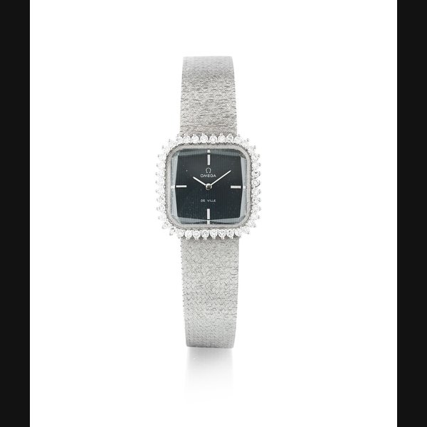 Omega | Montre bracelet de dame or et diamants | Lady's diamond and gold wristwatch