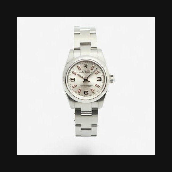 Rolex RolexOyster Perpetual 26 Pink Index 176200 Women's Steel Watch 2008 [U]