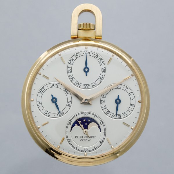 Patek Philippe Patek Philippe Perpetual Calendar 725J "No Leap Year Indicator Dial" 18k YG with Extract of the Archives 