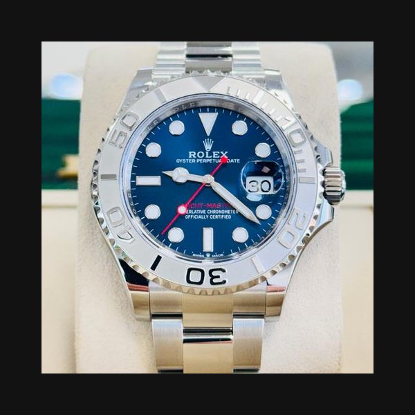 Rolex Yacht-Master40 126622 Platinum Bezel Blue Dial Box and Papers Unworn