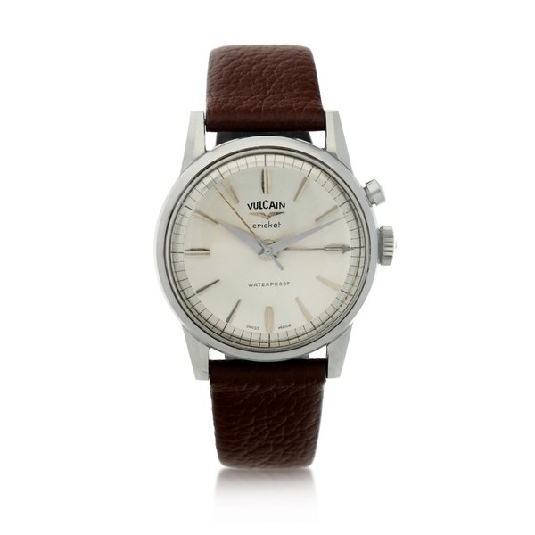 Vulcain Reference 303006 Cricket A stainless steel wristwatch with alarm, Circa 1960