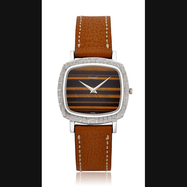 PIAGET, LADIES’ 18K WITH TIGER-EYE DIAL, REF. 9433