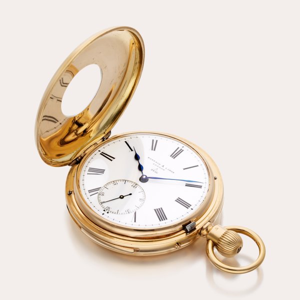 Barraud & Lunds | A heavy yellow gold minute repeating half hunter watch, Circa 1879