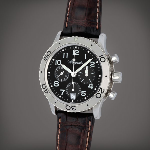 Breguet Type XX 'Transatlantique', Reference 3820 | A stainless steel chronograph wristwatch with date | Circa 2005