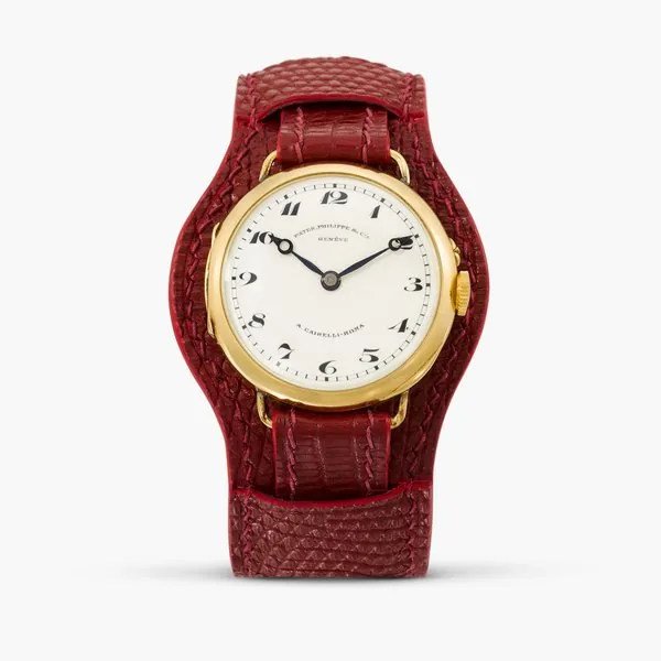 Patek Philippe Retailed by A. Cairelli Roma: A yellow gold officer wristwatch | Circa 1912