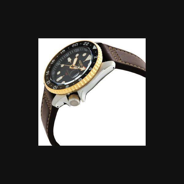 Seiko Seiko5 Sports SKX GMT Automatic Black Dial Men's Watch SSK036