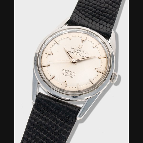 Gauthier 1950's Vintage Universal Geneve Polerouter Jet Ref. 20355 /1 - Silver Dial Ref. G1076
