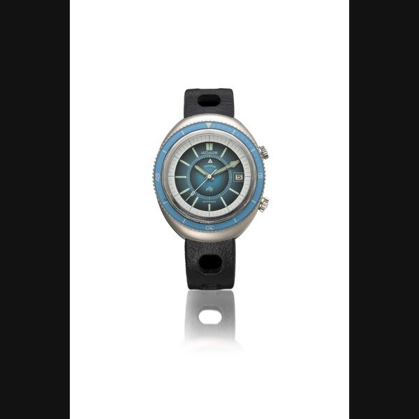 Jaeger-Lecoultre JAEGER-LECOULTRE, STAINLESS STEEL MEMOVOX POLARIS II BLUE WRISTWATCH, REF. E870 CASE NO. 1’263’460
