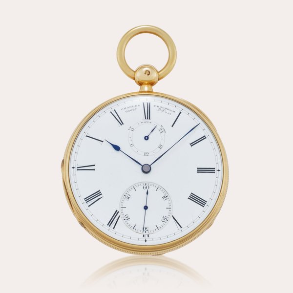 Charles Frodsham, London A yellow gold open faced watch with up-and-down indication, Made for the International Exhibition of 1862, No. 02027, 1861, Price & Market Data