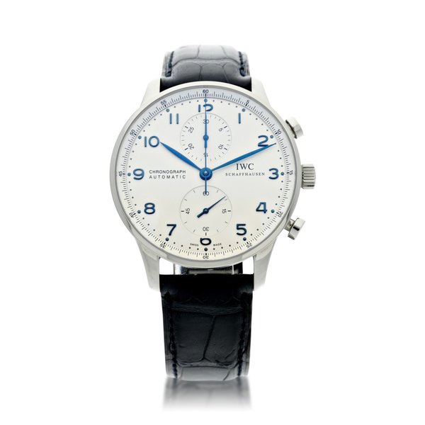 IWC REFERENCE 3714 PORTUGIESER CHRONOGRAPH A STAINLESS STEEL AUTOMATIC CHRONOGRAPH WRISTWATCH, CIRCA 2012