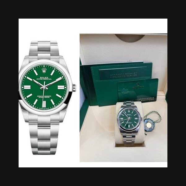 Rolex Oyster Perpetual41 Green Dial (124300)