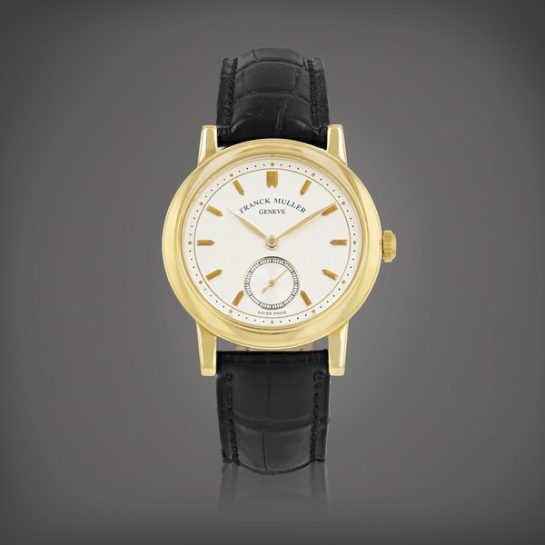 Franck Muller Reference 1900 S6 Montre bracelet en or jaune | Yellow gold wristwatch Vers 1996 | Circa 1996