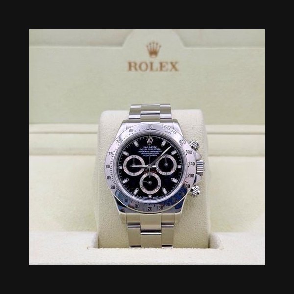 rolex Rolex DaytonaCosmograph 116520 40mm Black Dial Stainless Steel