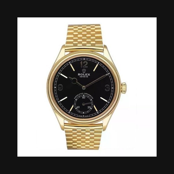 Rolex Rolex 1908Unworn 2026 Yellow Gold Black Dial Settimo Bracelet