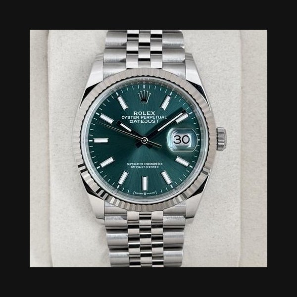 Rolex Rolex DatejustNEW 2026 Datejust 36mm 126234 Stainless Steel Jubilee Mint Green Dial