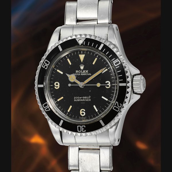 Rolex Rolex Ref. 5513 inside caseback stamped III.63 Submariner “Explorer Underline”