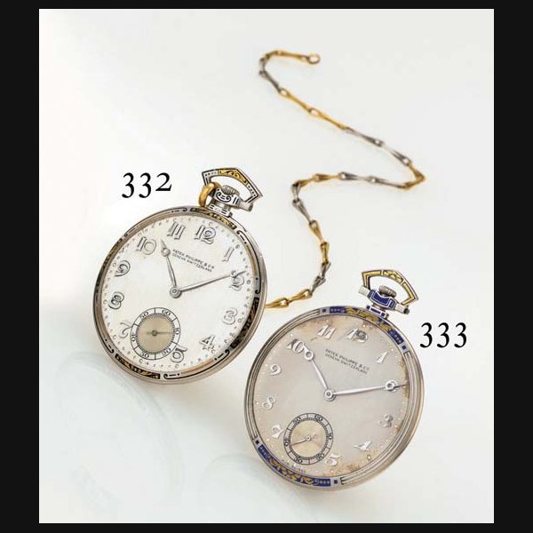 PATEK PHILIPPE. A PLATINUM AND GOLD OPENFACE KEYLESS LEVER DRESS WATCH SIGNED PATEK PHILIPPE & CIE., GENEVA, MOVEMENT NO. 819798, CASE NO. 414377, MANUFACTURED IN 1927