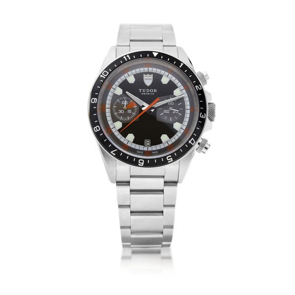 Tudor Heritage, Reference 70330 | A stainless steel chronograph wristwatch with date and bracelet, Circa 2018 | 帝舵 Heritage 型號70330 | 精鋼計時鏈帶腕錶，備日期顯示，約2018年製 · 70330