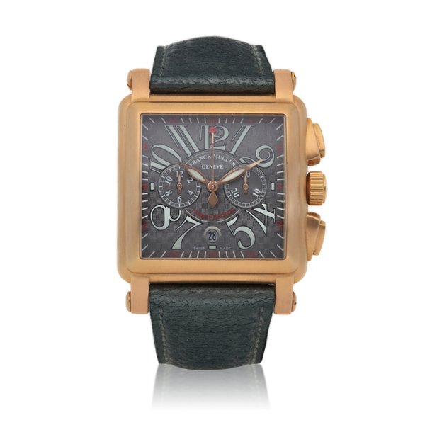 Franck Muller Indianapolis, Ref. 10000 H CC  Pink gold chronograph wristwatch with date  Circa 2007