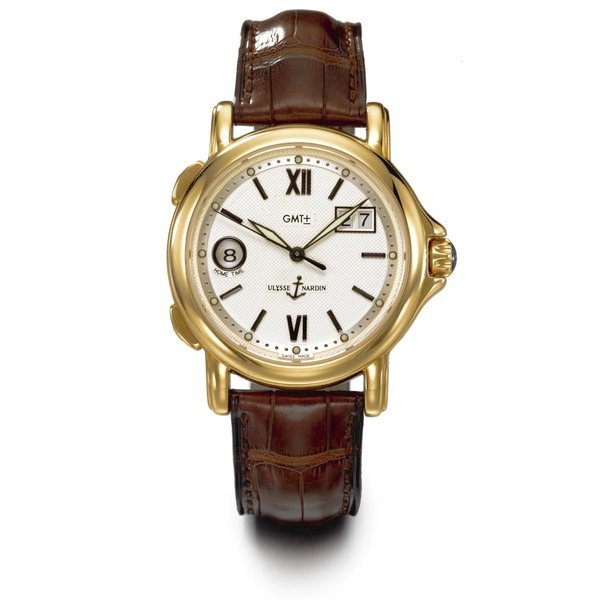 Ulysse Nardin AN 18K PINK GOLD AUTOMATIC SWEEP SECONDS DUAL TIME ZONE WRISTWATCH WITH DATE
CIRCA 2000 REF 223-87 SAN MARCO GMT BIG DATE NO 024 · 223-88-7